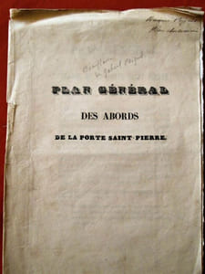 Plan général des abords de la Porte Saint-Pierre (Dijon)