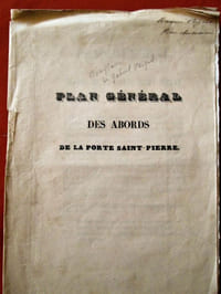 Plan général des abords de la Porte Saint-Pierre (Dijon)