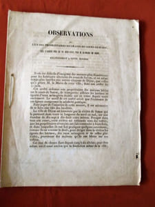 OBSERVATIONS de l'un des propriétaires riverains du Cours de Suzon, sur l'arrêté pris le 11 juin 1842, par M. le Maire de Dijon, relativement à cette rivière.