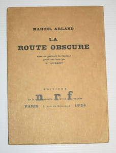 La route obscure. Avec un portrait de l'auteur gravé sur bois par G. Aubert.