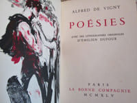 Poésies, avec des lithographies originales d'Emilien Dufour.