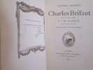 LETTRES INEDITES DE CHARLES BRIFAUT A J.- M. FRANTIN (auteur des Annales du Moyen-âge), tirées du Cabinet de M. Gabriel Bourée.. BRIFAUT (Charles)
