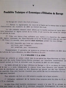 Barrage d'Auribeau sur la Siagne : Rapport technique et financier.