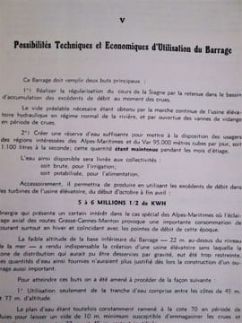 Barrage d'Auribeau sur la Siagne : Rapport technique et financier.. Collectif