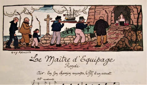 Chansons du Marin français au temps de la Marine en Bois recueillies et illustrées par Guy Arnoux . ARNOUX (Guy)