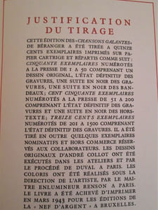 Chansons galantes. Illustrées par André Collot.