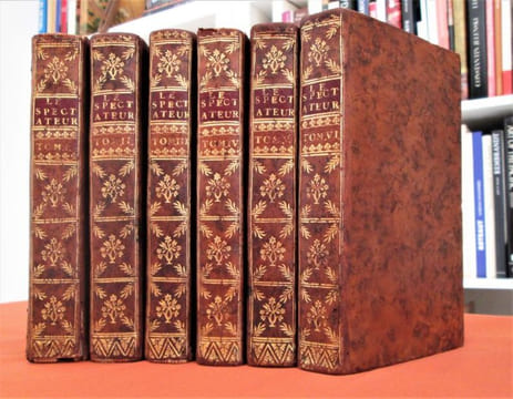 Le spectateur, ou le Socrate moderne, où l'on voit un portrait naïf des moeurs de ce siècle.- En 6 volumes. . STEELE (Richard)