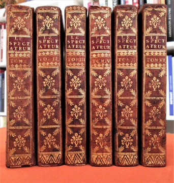 Le spectateur, ou le Socrate moderne, où l'on voit un portrait naïf des moeurs de ce siècle.- En 6 volumes. . STEELE (Richard)