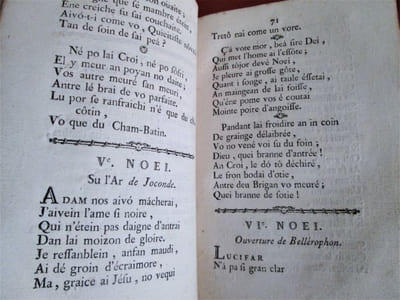 NOEI BORGUIGNON DE GUI BAROZAI. cinqueime edicion. Don le contenun at an Franfoi aipré ce feuillai.
