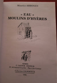"Eau" Moulins d'Hyères.