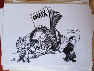 77 dessins pour le livre. 35 dessinateurs solidaires des travailleurs de Chaix.