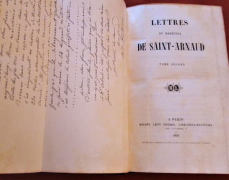 Lettres du maréchal de Saint-Arnaud.- 2 tomes.. SAINT-ARNAUD (Armand-Jacques Leroy de)