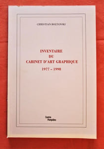 Inventaire du cabinet d'art graphique 1977-1998. Avant-propos de Jonas Storsve.
