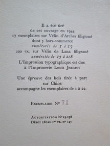 CHOIX.- Bois originaux de l'auteur.