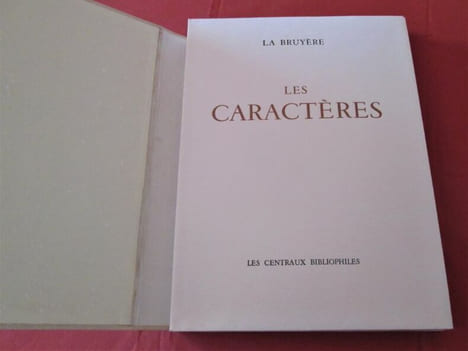 Les caractères (Choix de pensées et de portraits).- Lithographies originales de Henri Charousset.. LA BRUYERE (Jean de)