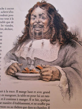 Les caractères (Choix de pensées et de portraits).- Lithographies originales de Henri Charousset.. LA BRUYERE (Jean de)
