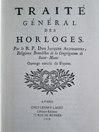Traité général des Horloges.