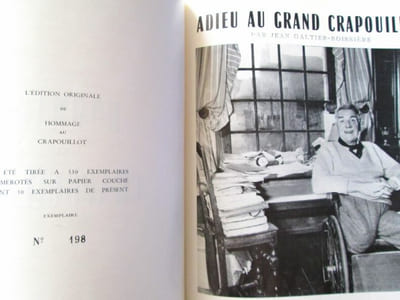 Hommage au Crapouillot : Histoire d'un journal libre et de son directeur. Hommages, commentaires et souvenirs. EDITION ORIGINALE.