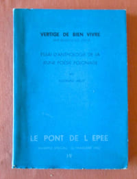 Vertige de bien vivre : Essai d'anthologie de la jeune poésie polonaise.