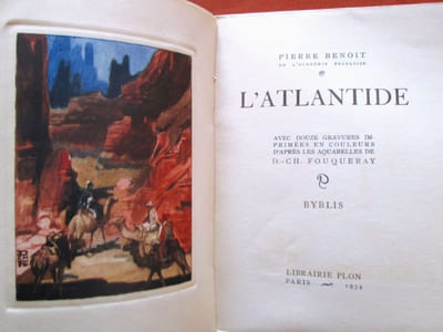 L'Atlantide. Avec douze gravures imprimées en couleurs d'après les aquarelles de D.-Ch. Fouqueray.