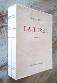 La terre (2 volumes). Frontispice et treize dessins au pinceau de Patrick de Manceau