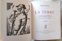 La terre (2 volumes). Frontispice et treize dessins au pinceau de Patrick de Manceau