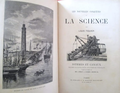 Les Nouvelles Conquêtes de la Science : Isthmes et Canaux.. FIGUIER (Louis)