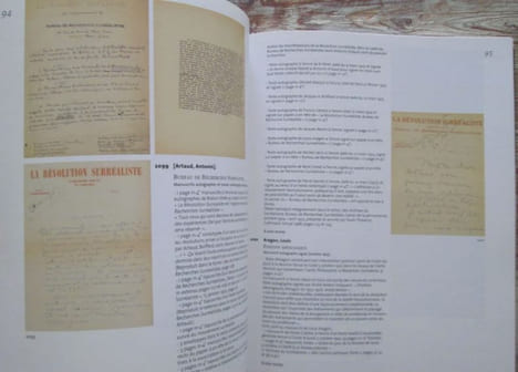 André Breton. 42, rue Fontaine. Manuscrits.. BRETON (André) - MAN RAY - COLLECTIF