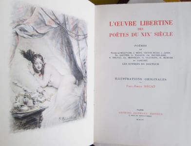 L'Oeuvre libertine des poètes du XIXè siècle.