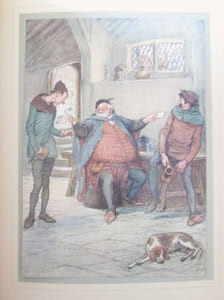 Les joyeuses commères de Windsor par William Shakespeare, illustré par Hugh Thomson.