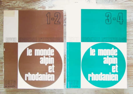 Le Monde Alpin et Rhodanien : n° 1-2-3-4 de 1976.. LE MONDE ALPIN ET RHODANIEN (Revue)