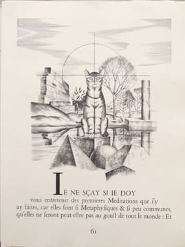Discours de la Méthode, Pour bien conduire sa raison et Chercher la vérité dans les Sciences. - Commentaires gravés sur cuivre par C.P. Josso.. ...