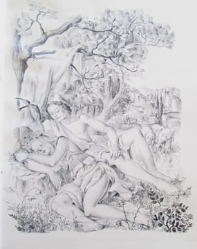 DAPHNIS et CHLOÉ. Compositions lithographiques originales de Suzanne BALLIVET. . LONGUS