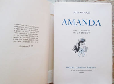 Amanda. Illustrations de Dignimont.