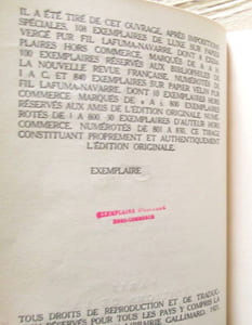 En marge des marées. Edition originale.