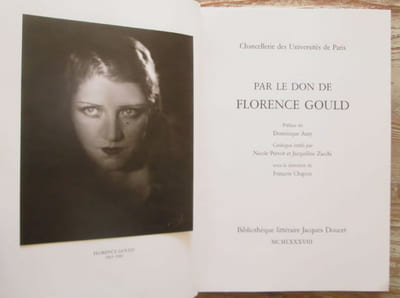 Par le don de Florence Gould.
