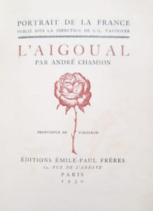 L'AIGOUAL. Frontispice de Rodolphe Fornerod.