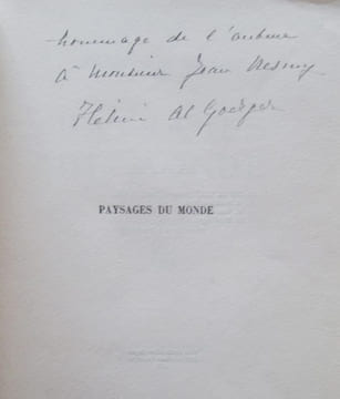 Paysages du Monde - Poèmes. GOERGER (Hélène-Albert) - SANTON (Noël) Illustrateur