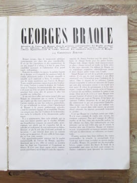 Georges Braque.. BRAQUE (Grorges) - ZERVOS (Christian)