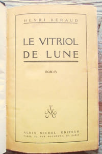 Le vitriol de la lune.