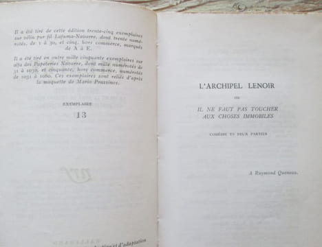 Théâtre VI : L'Archipel Lenoir - Poof - Dieu le savait - La Vie et la mort de Charles Dullin - Mes certitudes et incertitudes.. SALACROU (Armand)