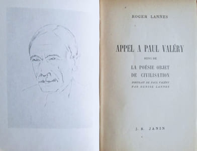 Appel à Paul Valéry, suivi de La poésie objet de civilisation.
