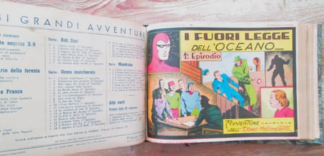 UOMO MASCHERATO (The Phantom : Aventures du Fantôme de Bengale).- Album relié de 35 récits complets : L'uomo mascherato - Il fantasma che cammina - ...