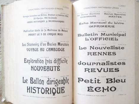 Le Livret typographique, spécimen de caractères.. Deberny & Tuleu - GIRARD