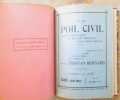 Le poil civil du N°1 au N°15, collection complète. Envoi autographe de l'auteur. . Tristan BERNARD