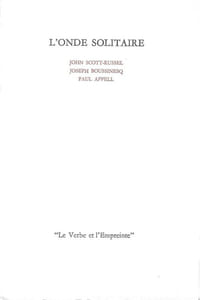 L'onde solitaire.- Gravures de Marc Pessin.