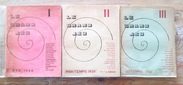 LE GRAND JEU. Collection complète des trois livraisons, édition originale.