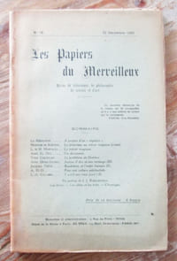 Les Papiers du merveilleux (Revue d'ésotérisme)