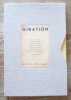 GIRATION. Num&eacute;ro 1( seul paru). Cahier de po&eacute;sie et d'information.. Paul ELUARD - Franz KAFKA - Jean CARRIVE - Georges HUGNET - Fernand MARC - Suzette ...