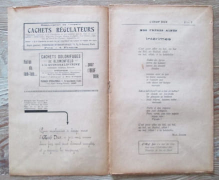 L'Oeuf dur. N° 1 [mars 1921] -n° 16, été 1924.- Collection complète.. Georges Duvau, Gérard Rosenthal, Pierre Villoteau, Jean Albert-Weil.